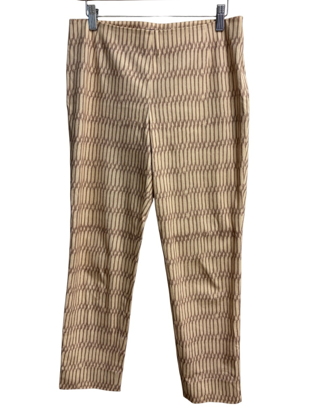 Lafayette 148 New York | Stanton Cropped Pants | Size 6 | Neutral Abstract Print - Picture 3 of 7